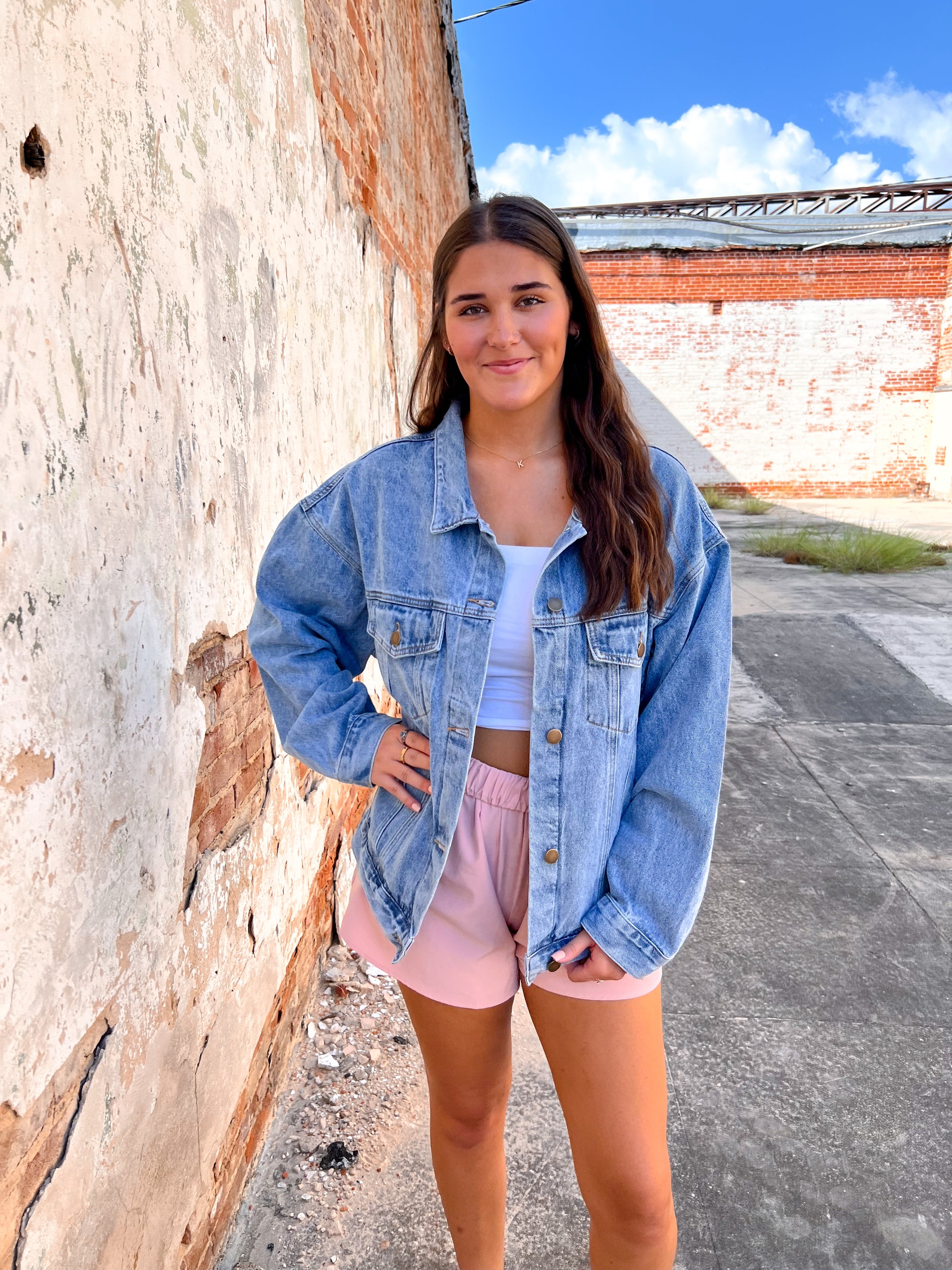 Oliver Boxy-Cut Denim Jacket-Jacket-Mono B-FD 09/03/24,not on the floor only in totes,Winter Tote T4-The Twisted Chandelier