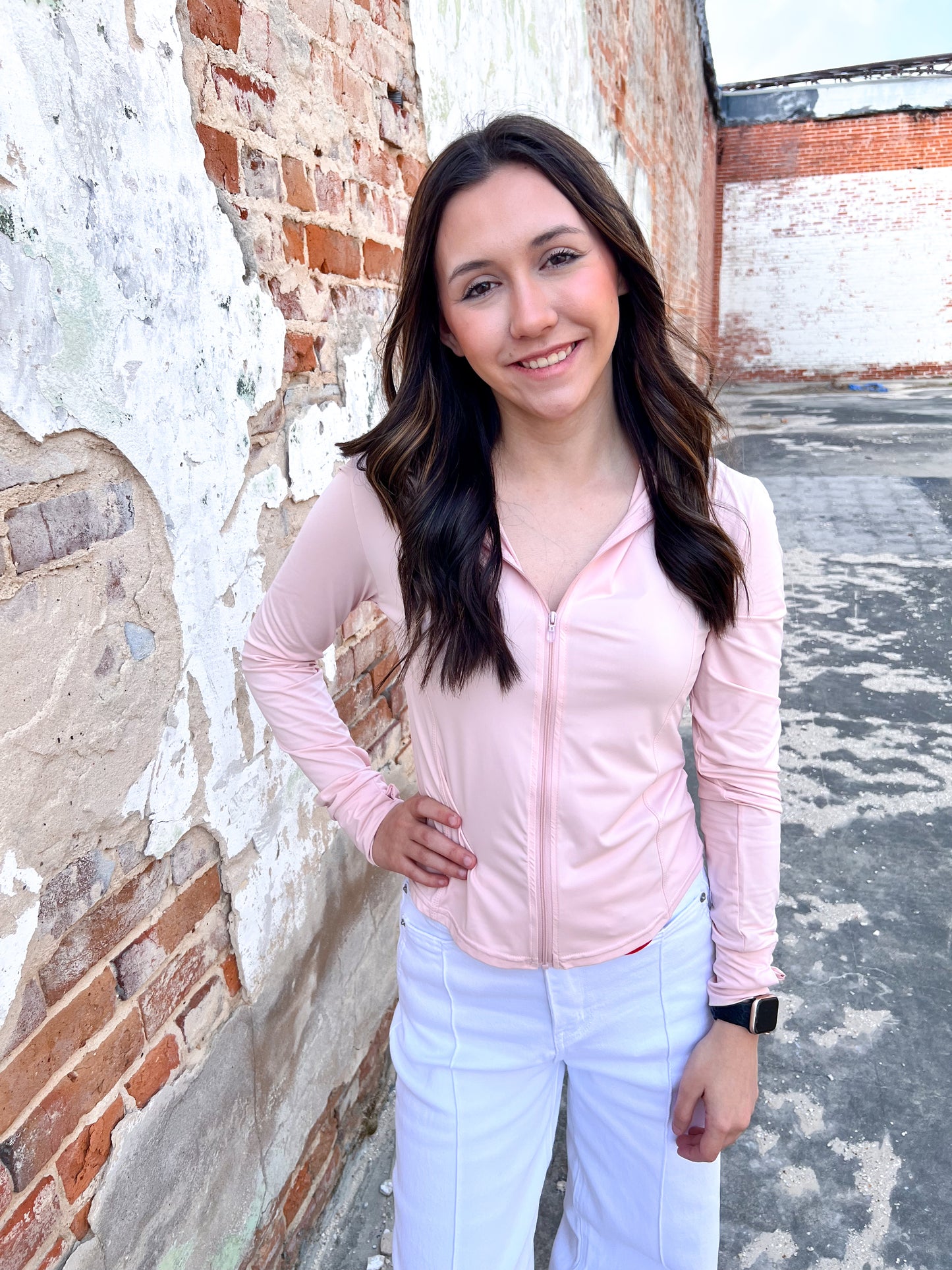 Katie Dry Fit Zip Up Lightweight Jacket-Apparel & Accessories-blu pepper-11/13/24,1st md,Bin a4,OGP 52.99,Tops Collection-The Twisted Chandelier