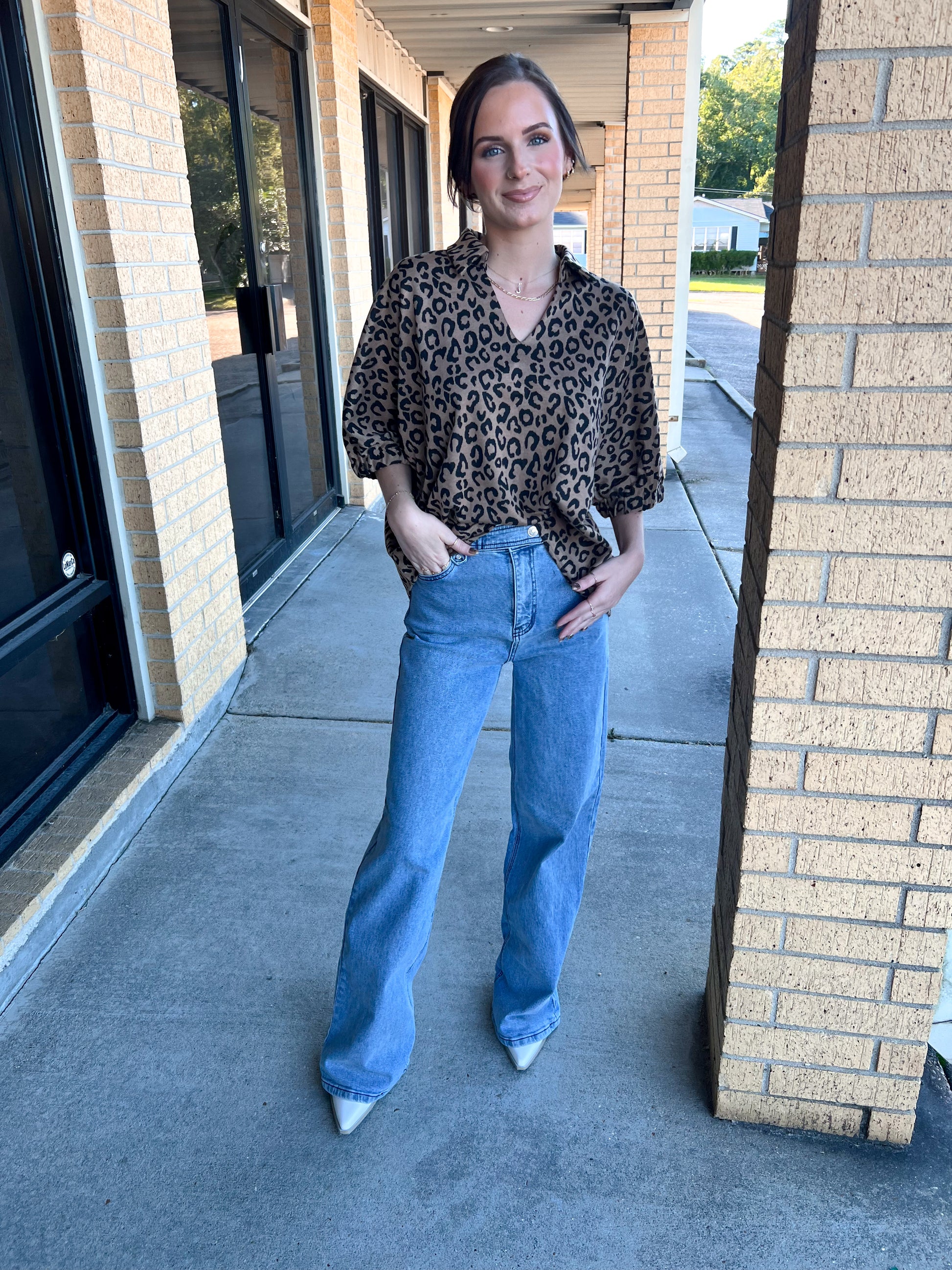 Sutton Wide Leg Medium Stone Rigid Comfort Stretch Jeans-Vibrant M.i.U-BIN A2,bottoms-The Twisted Chandelier