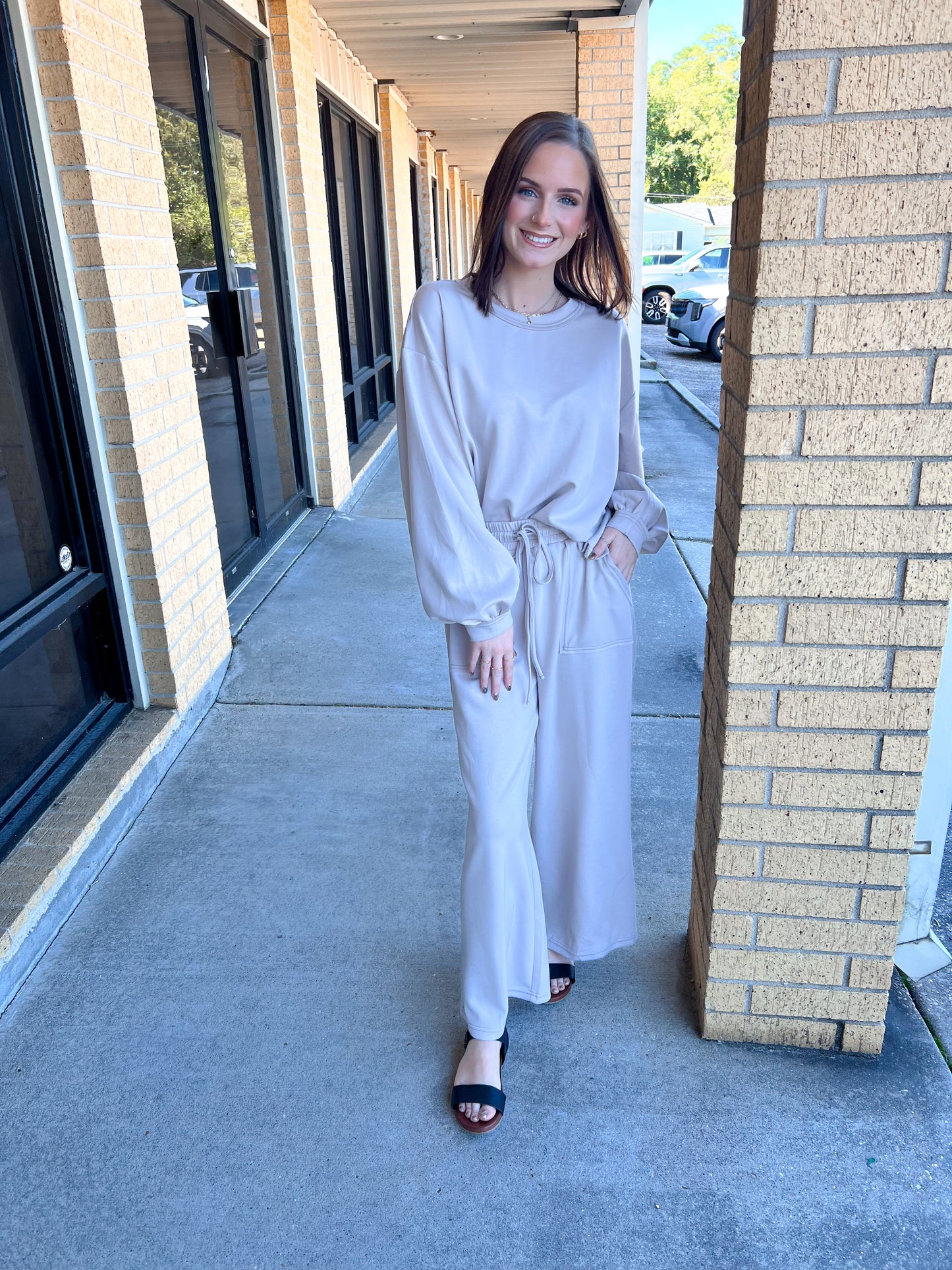 Poppy Scuba Pants - Ecru-Sewn and Seen-BIN A2,bottoms,FD 08/19/25-The Twisted Chandelier