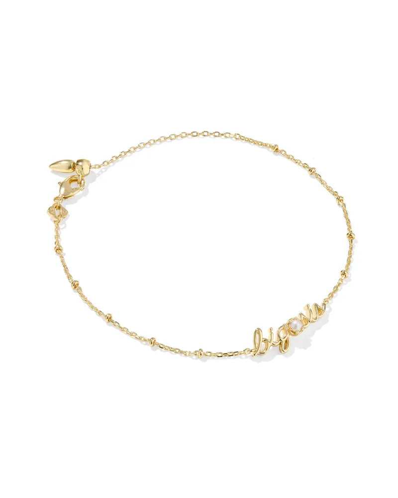 Kendra Scott Big Sis Delicate Chain Bracelet Gold Freshwater Cultured Pearl-Bracelets-Kendra Scott-08/21/25,B00316GLD-The Twisted Chandelier
