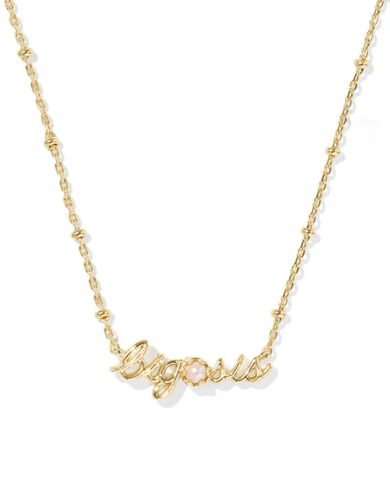Kendra Scott Big Sis Short Pendant Necklace Gold Freshwater Cultured Pearl-Necklaces-Kendra Scott-08/21/25,N01231GLD-The Twisted Chandelier