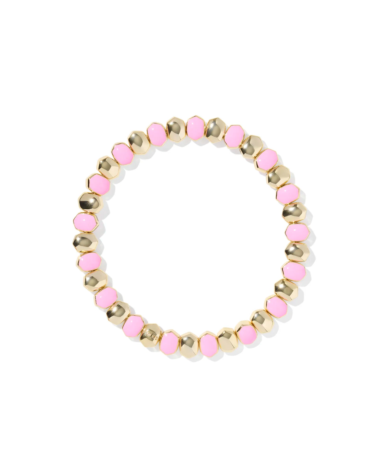 Kendra Scott Daphne Enamel Stretch Bracelet Gold Light Pink Enamel-Bracelets-Kendra Scott-08/21/25,B00318GLD-The Twisted Chandelier