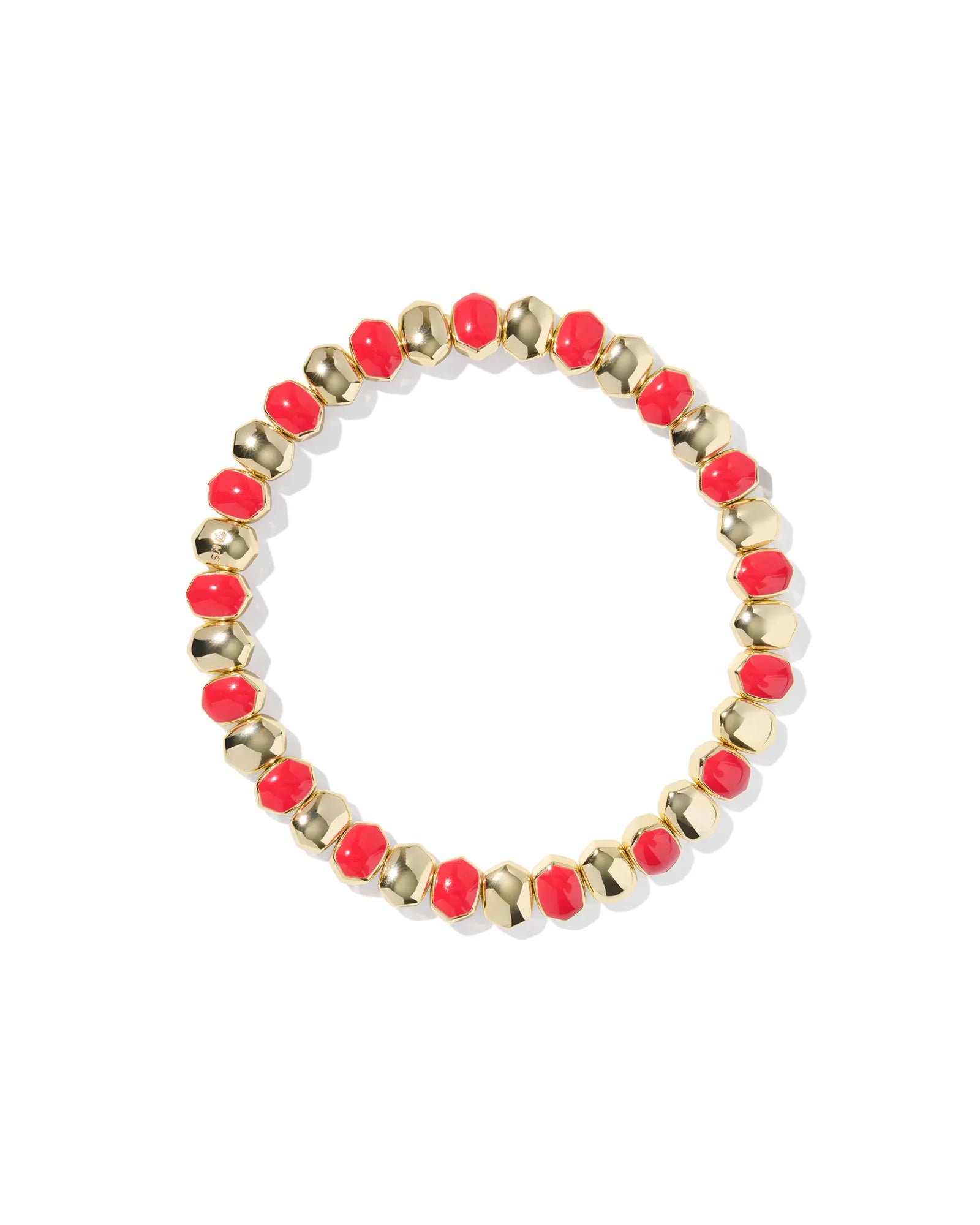 Kendra Scott Daphne Enamel Stretch Bracelet Gold Red Enamel-Bracelets-Kendra Scott-08/21/25,B00318GLD-The Twisted Chandelier
