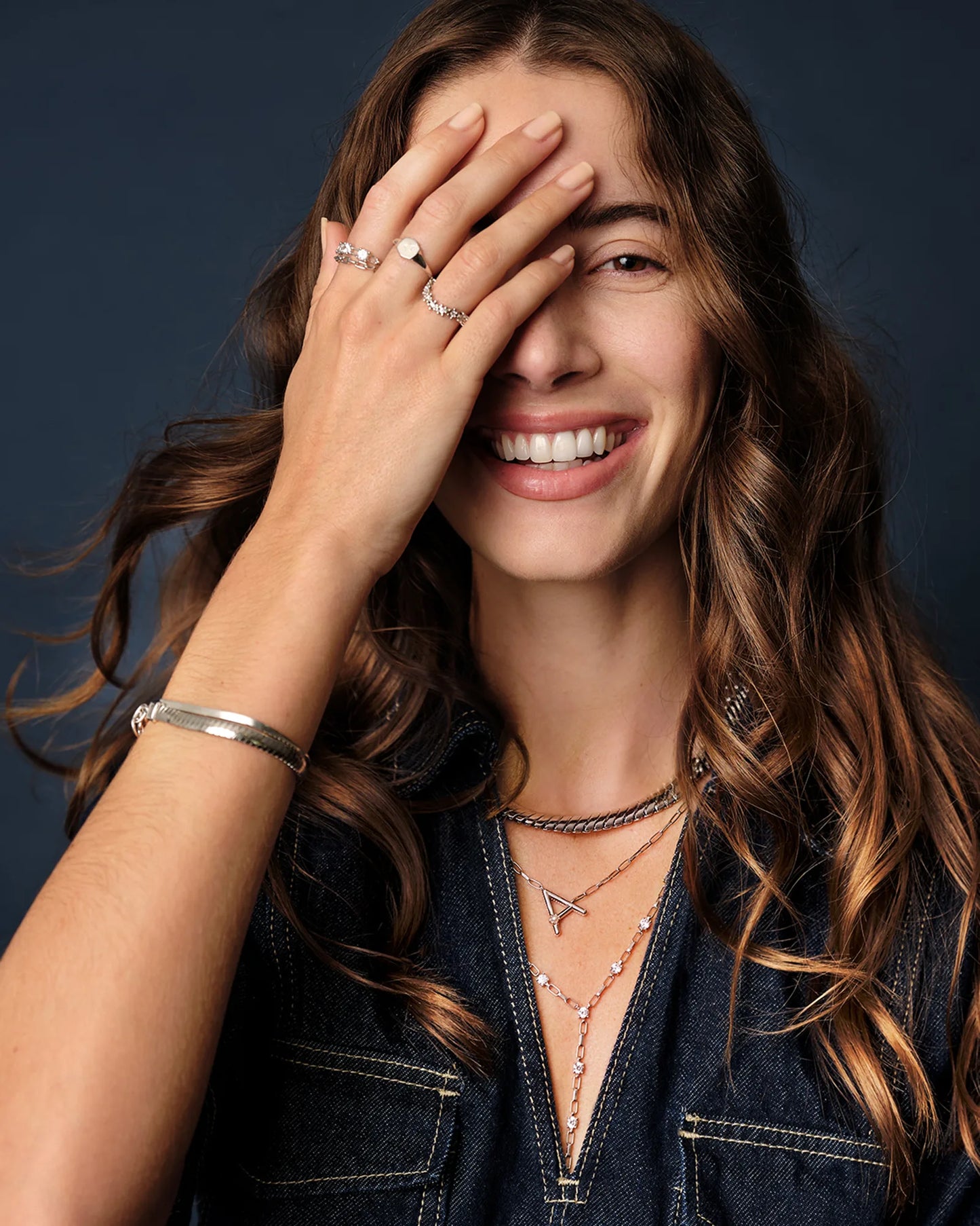 Kendra Scott Lexi Ring Set Silver White Crystal Size 7-Rings-Kendra Scott-CR 07/31/24,FD 07/31/24,R00100RHD-The Twisted Chandelier