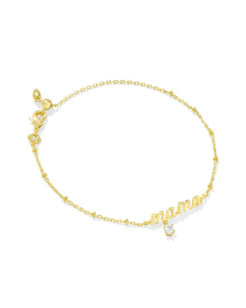 Kendra Scott Mama Crystal Delicate Chain Bracelet Gold-Bracelets-Kendra Scott-B00276GLD,Sale Kendra Scott-The Twisted Chandelier