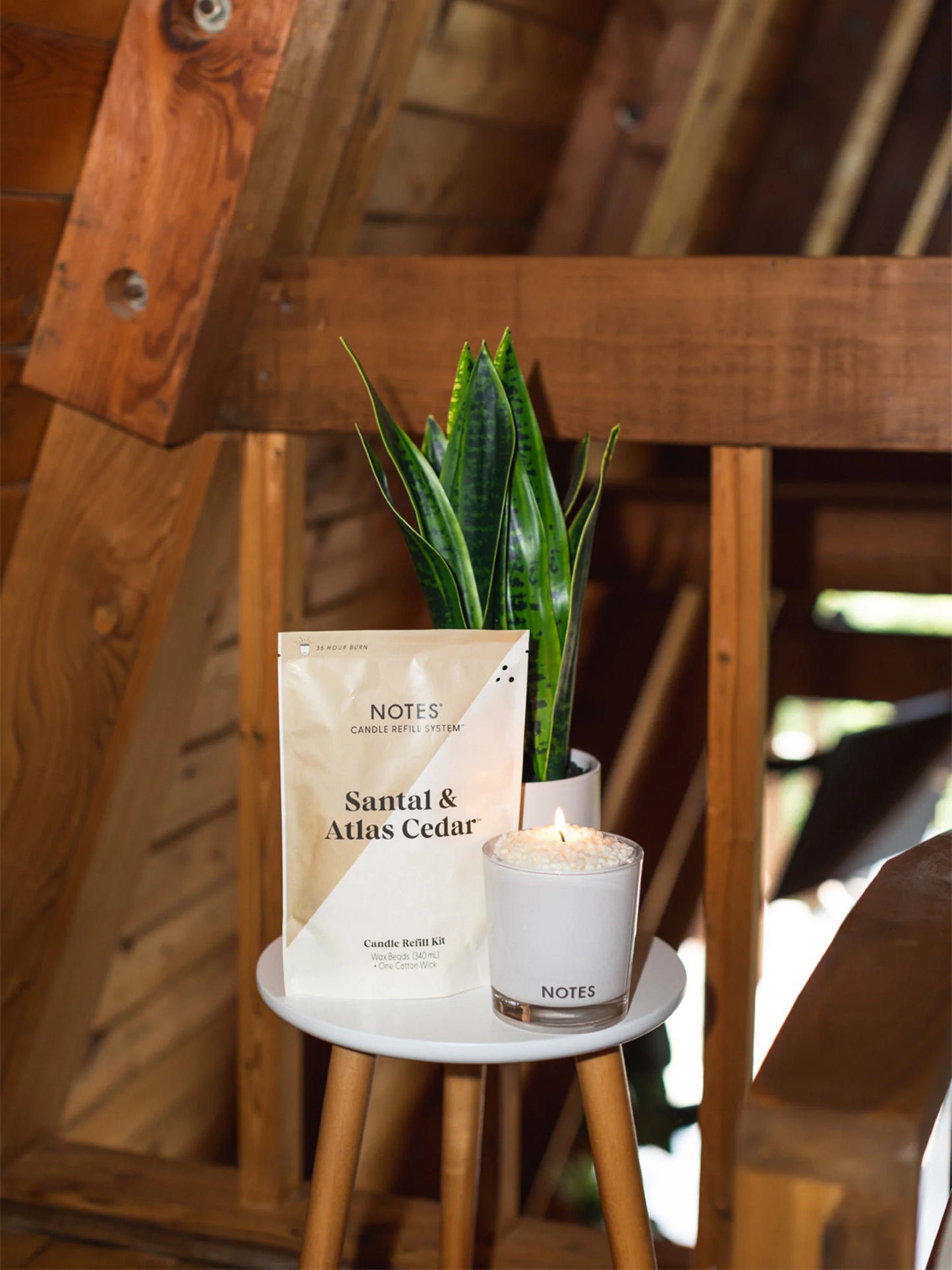 NOTES® Sustainable Candle Refill Kit - Sandal & Atlas-Candles-Notes Candles-The Twisted Chandelier