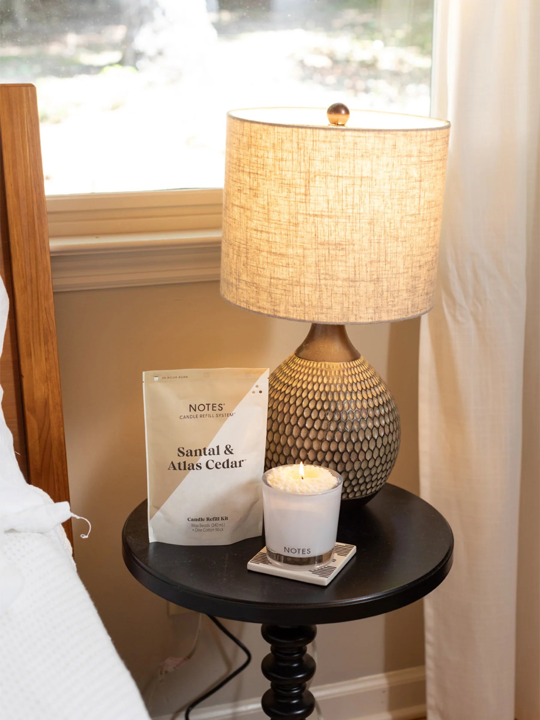 NOTES® Sustainable Candle Refill Kit - Sandal & Atlas-Candles-Notes Candles-The Twisted Chandelier