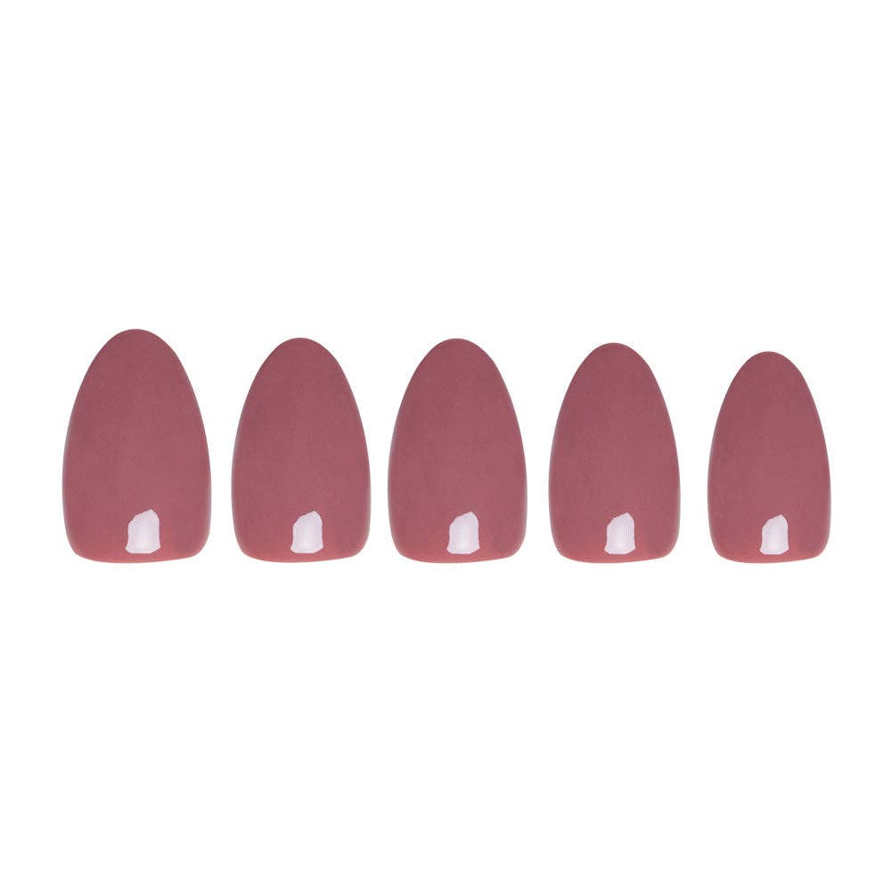 Fall Mauve Press-On Nails | Fall Solids | Short Oval-Glamnetic-The Twisted Chandelier