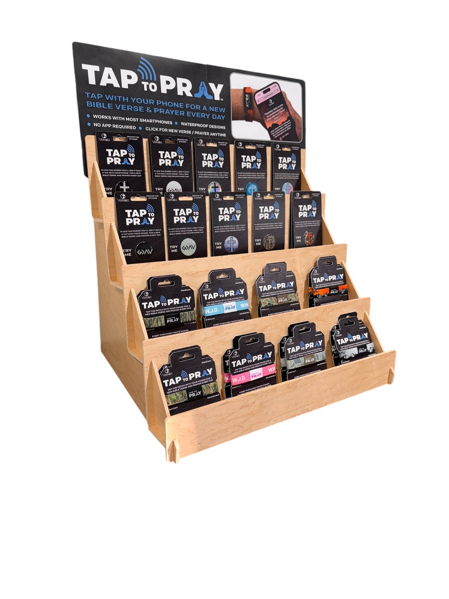 Tap To Pray™ Wristbands - River Rock Camo Classic & Sage-Versible-The Twisted Chandelier