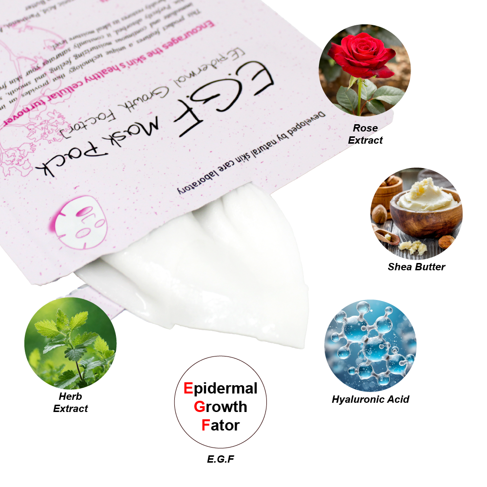 EGF Premium Sheet Mask (5 pc Box)-Naisture-The Twisted Chandelier