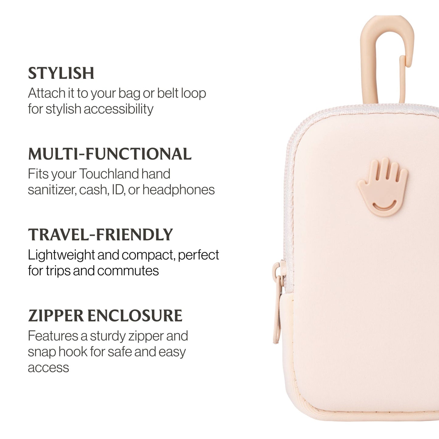 Blush Pink Touchette Pouch-Touchland-The Twisted Chandelier