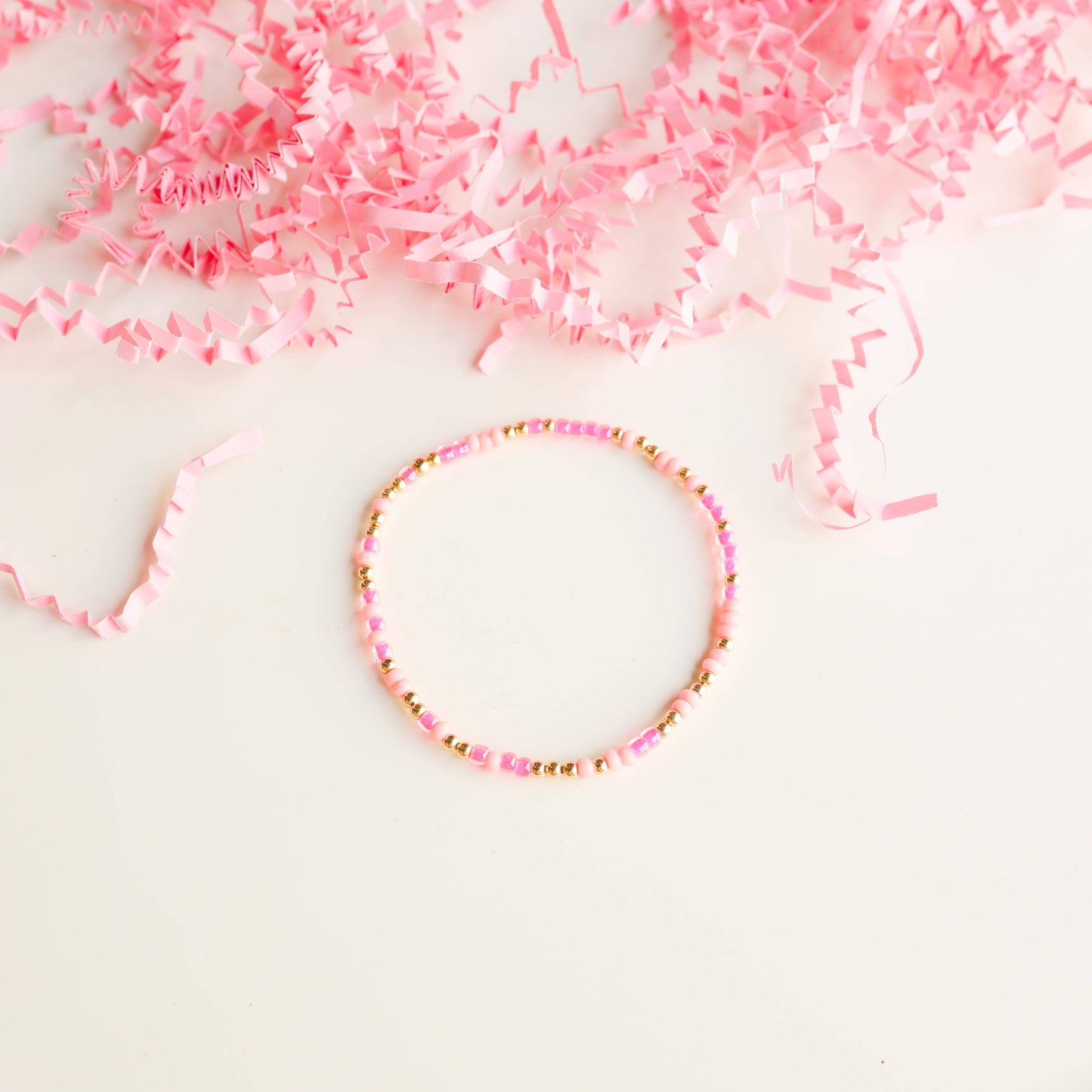 Pink Sprinkle Bracelet-Beaded Blondes-The Twisted Chandelier