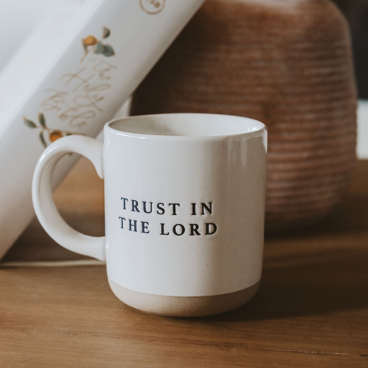 Trust In The Lord Stoneware Coffee Mug - Home Decor-Sweet Water Decor-The Twisted Chandelier
