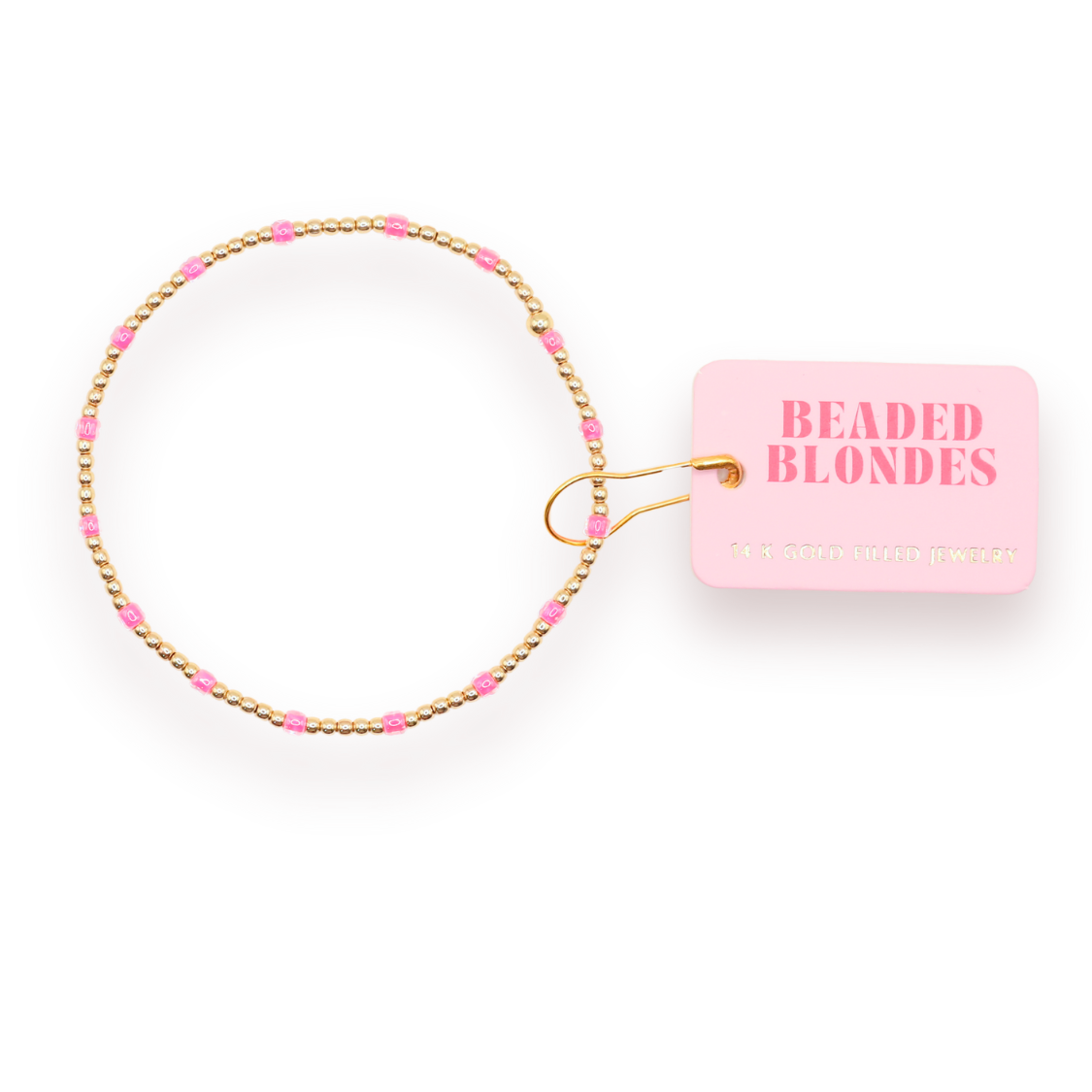 Hot Pink Dainty Poppi Bracelet-Beaded Blondes-The Twisted Chandelier