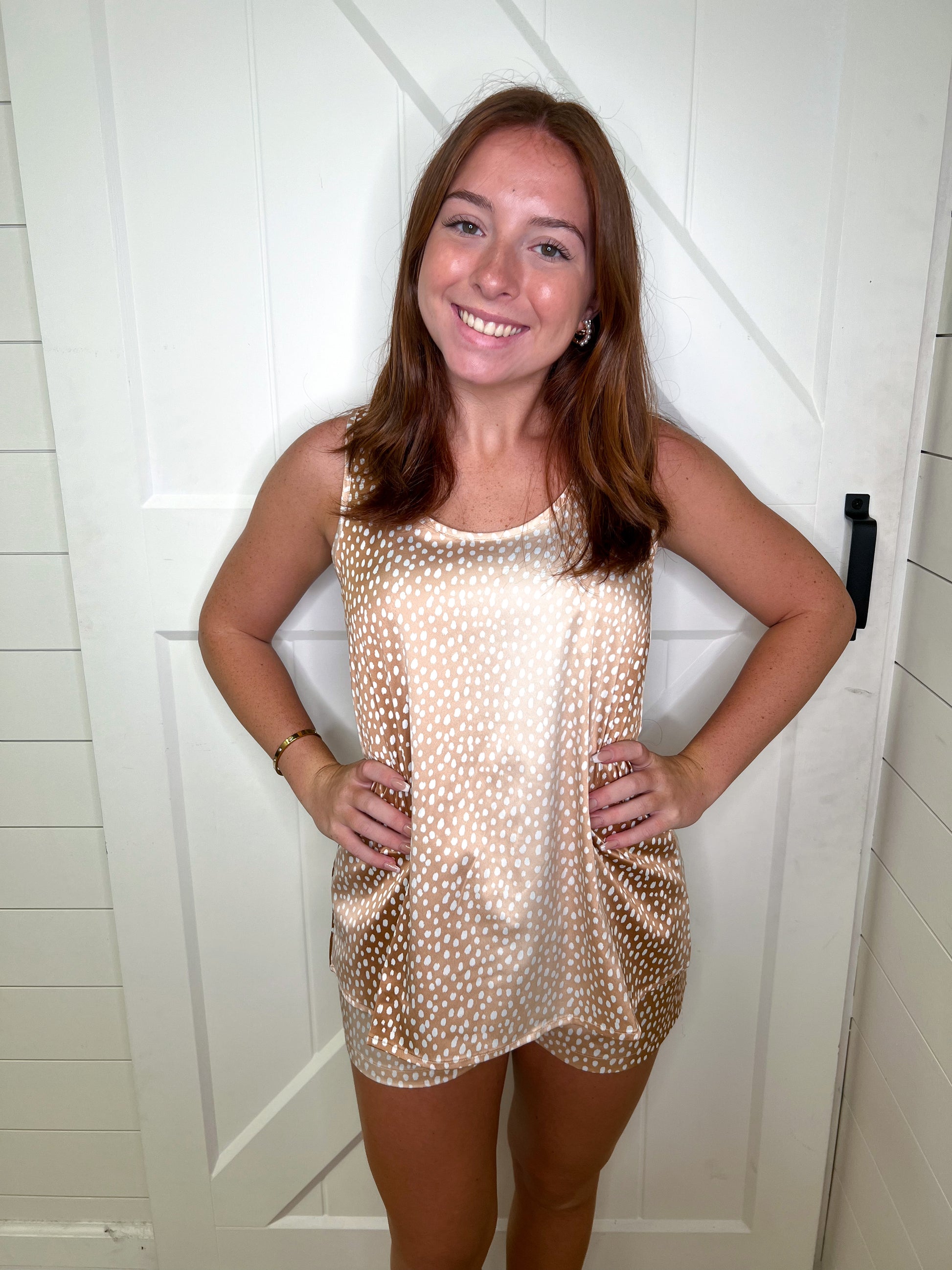 Fawn Slumber Tank-Pajama Set-The Royal Standard-$25 & Under Sale,05/15/24,09/12/23,1st md,Max Retail,Tops Collection-The Twisted Chandelier