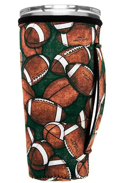 Football 30 oz. Tumbler Drink Sleeve-Drink Sleeves-Blandice-05/19/24,1st md,SD0117-SD0120-SD2029-The Twisted Chandelier