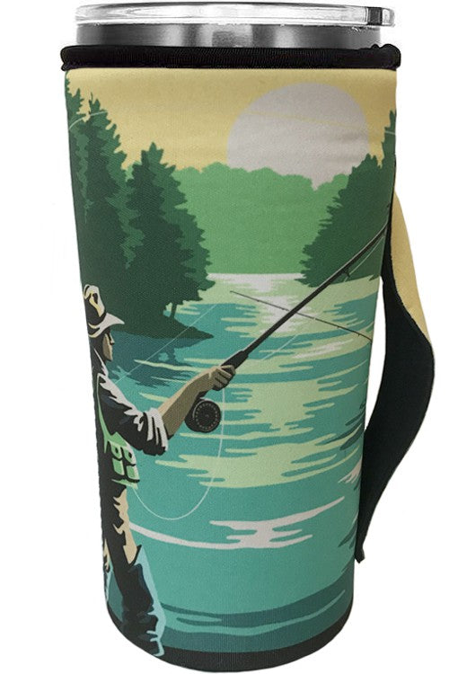 Fishing Landscape 30 oz. Tumbler Drink Sleeve-Drink Sleeves-Blandice-05/19/24,1st md,SD2062-The Twisted Chandelier