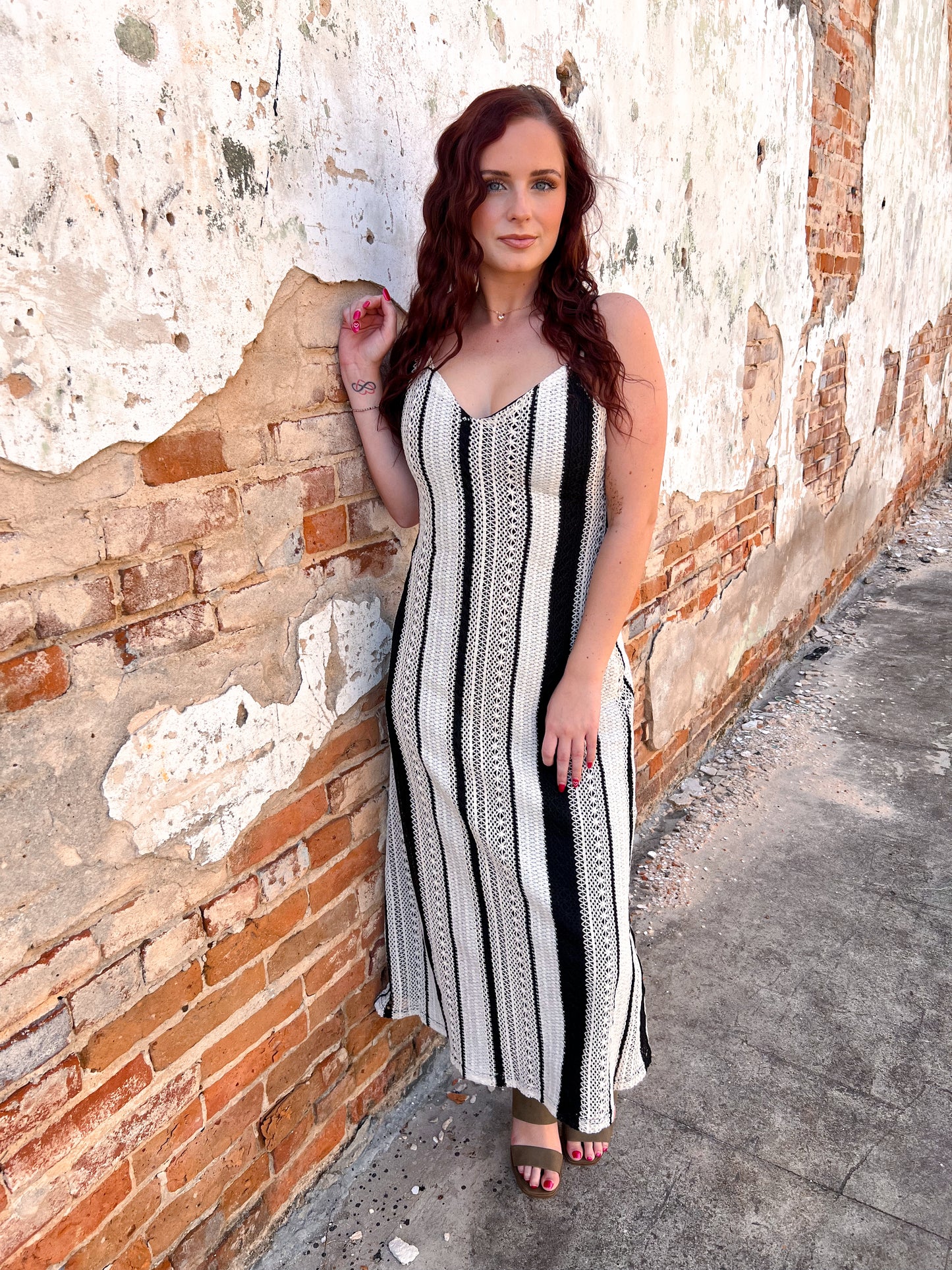 Carmen Stripe Crochet Cami Maxi Dress With Open Back-Dress-idem ditto-10/04/25,Bin B3,DJR,FD 05/27/25,OGP 69.99-The Twisted Chandelier
