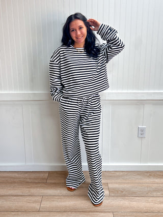 Berkley Lulu Mac Stripe Pants - Black