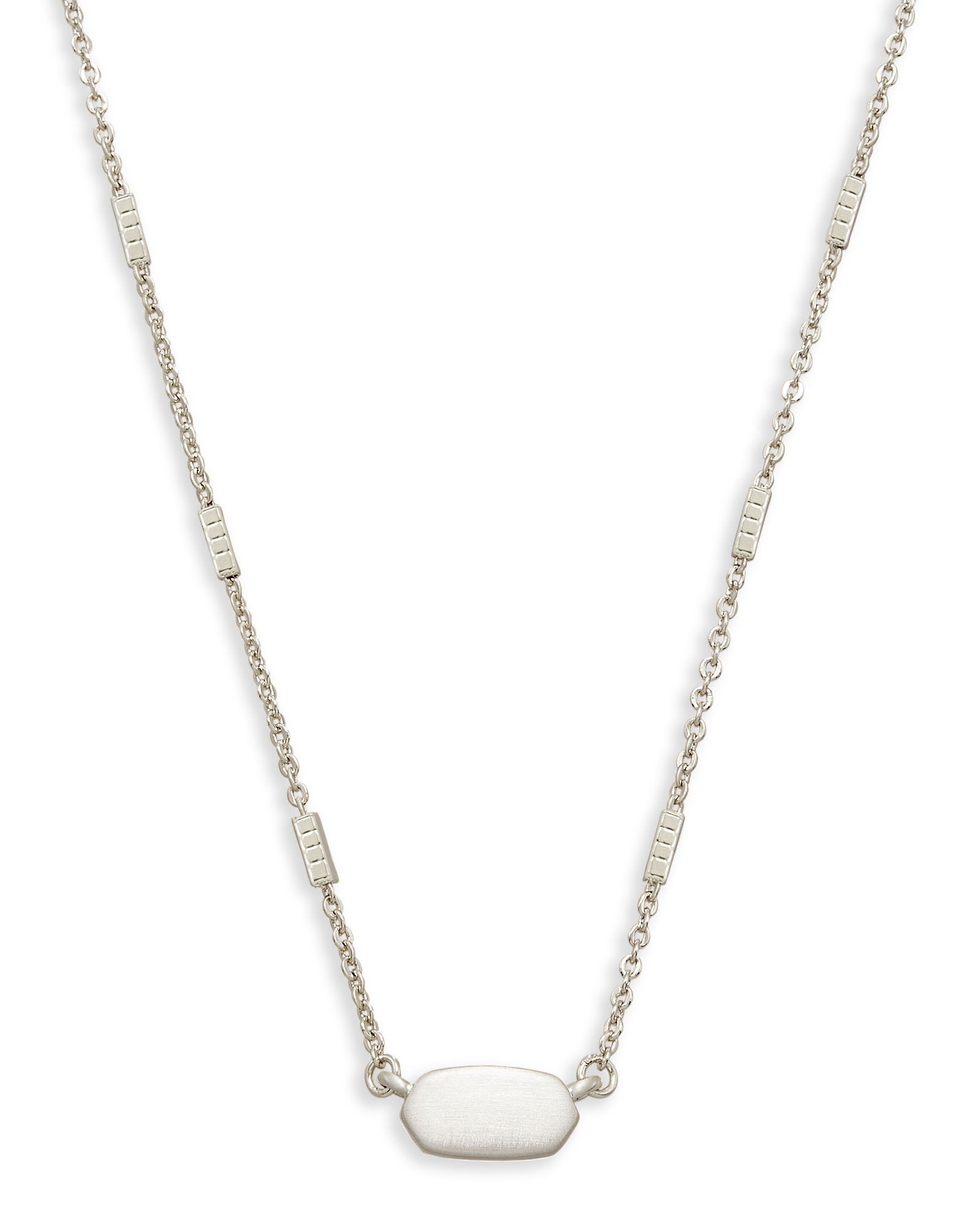 Kendra Scott Fern Necklace Bright Silver Metal-Necklaces-Kendra Scott-N1058BSV-The Twisted Chandelier