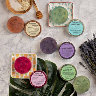 Simplified Loofah Soap-Bar Soap-Simplified Soap-Oatmeal Milk & Honey-The Twisted Chandelier