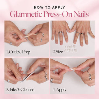 Azure Blue Press-On Nails | Short Round Length | Solid Nails-Glamnetic-The Twisted Chandelier
