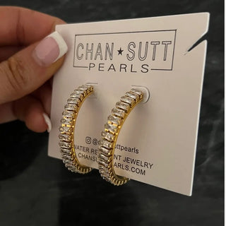 Chansutt Pearl Large Diamond Hoops-Earrings-CHANSUTTPEARLS-The Twisted Chandelier