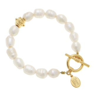 Susan Shaw Genuine Freshwater Pearl Bracelet-Bracelet-Susan Shaw-The Twisted Chandelier