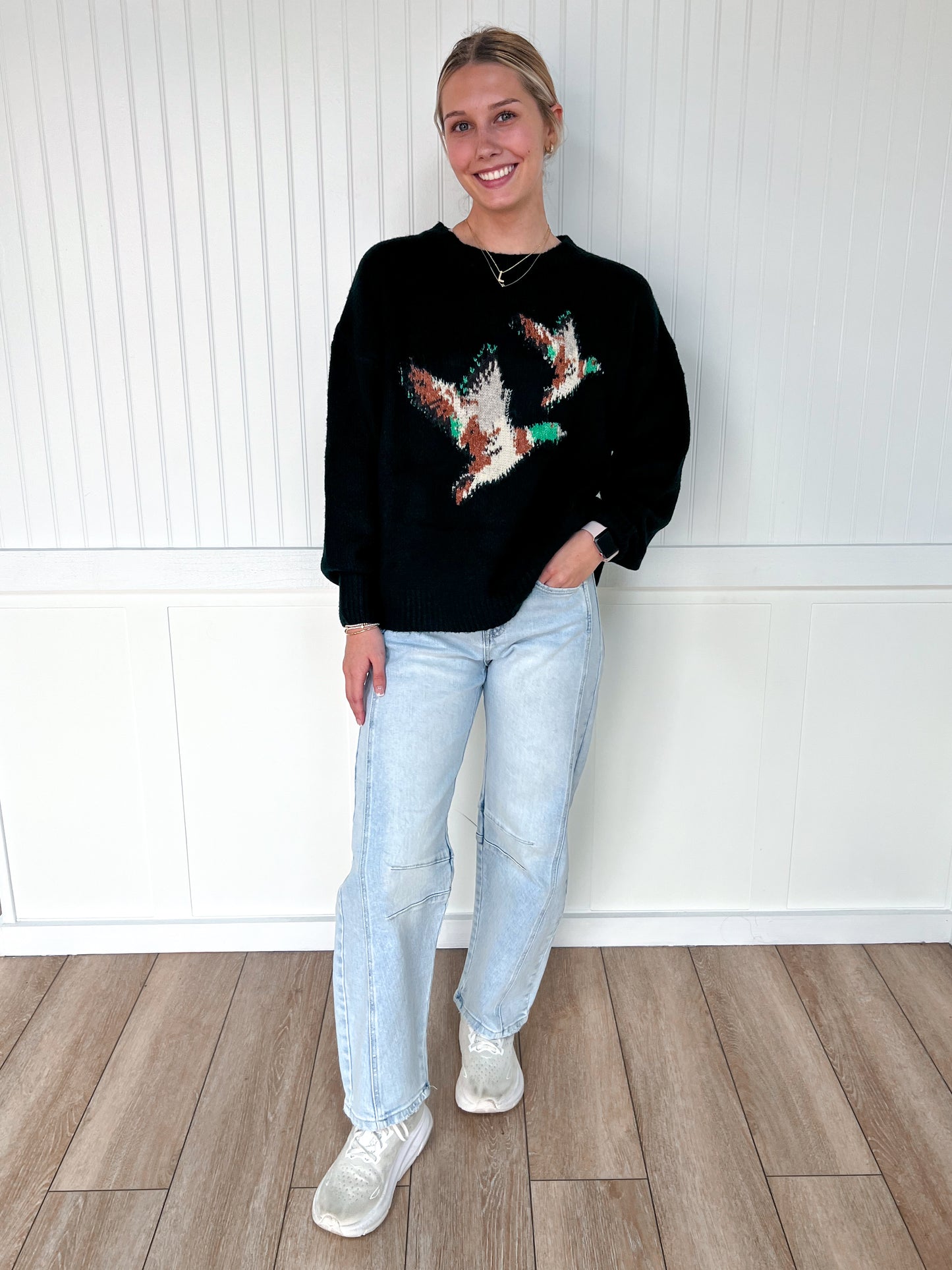 Frankie Soft Knit Flying Duck Sweater-Bailey Rose-FD 01/23/26,Tops Collection-The Twisted Chandelier