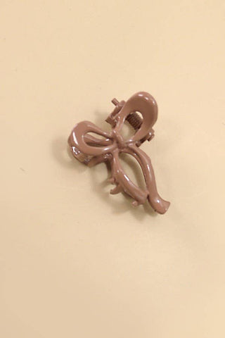 Mini Bow Hair Clips-JOSSLYN by wall to wall-Brown-The Twisted Chandelier