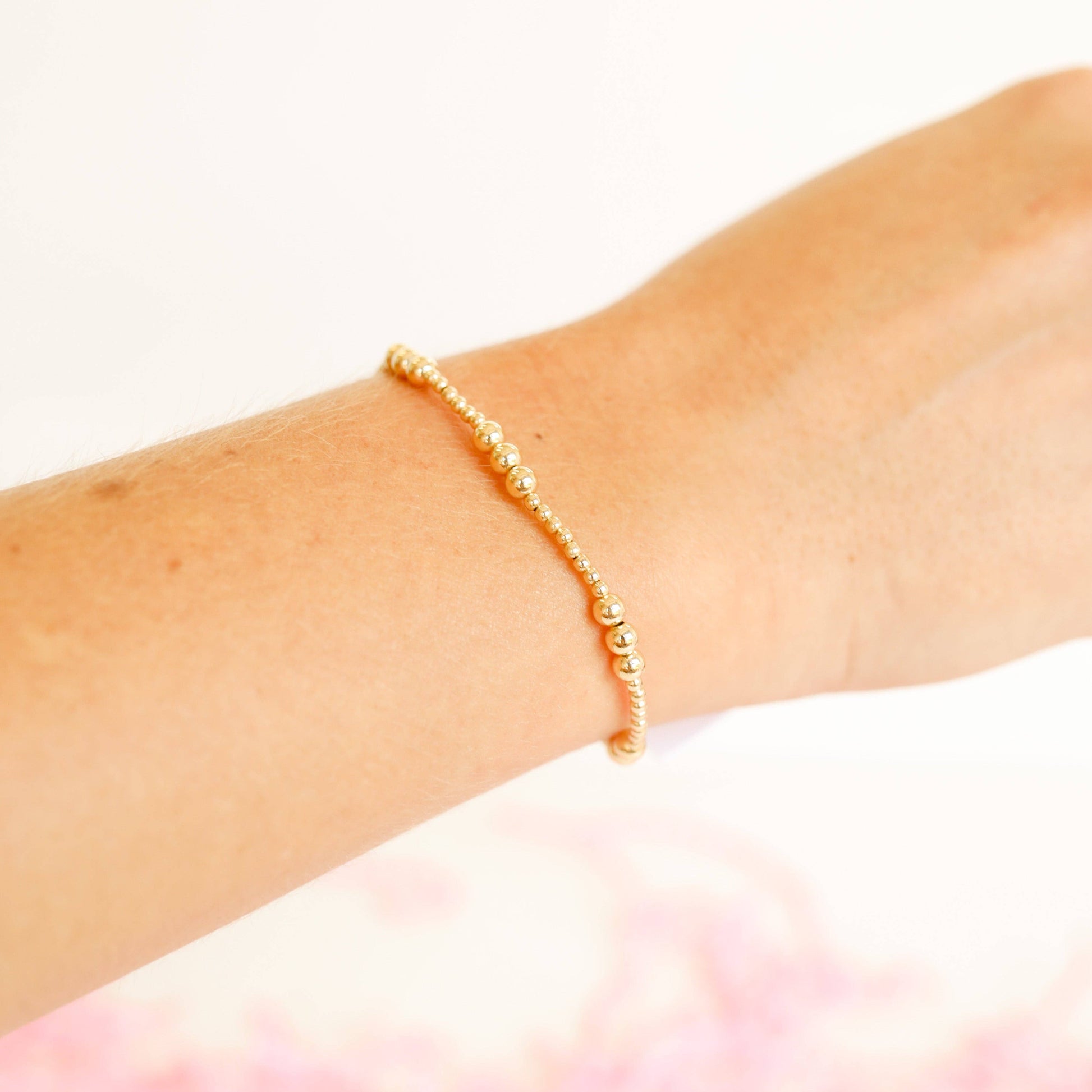 ILY Bracelet in Gold-Beaded Blondes-The Twisted Chandelier