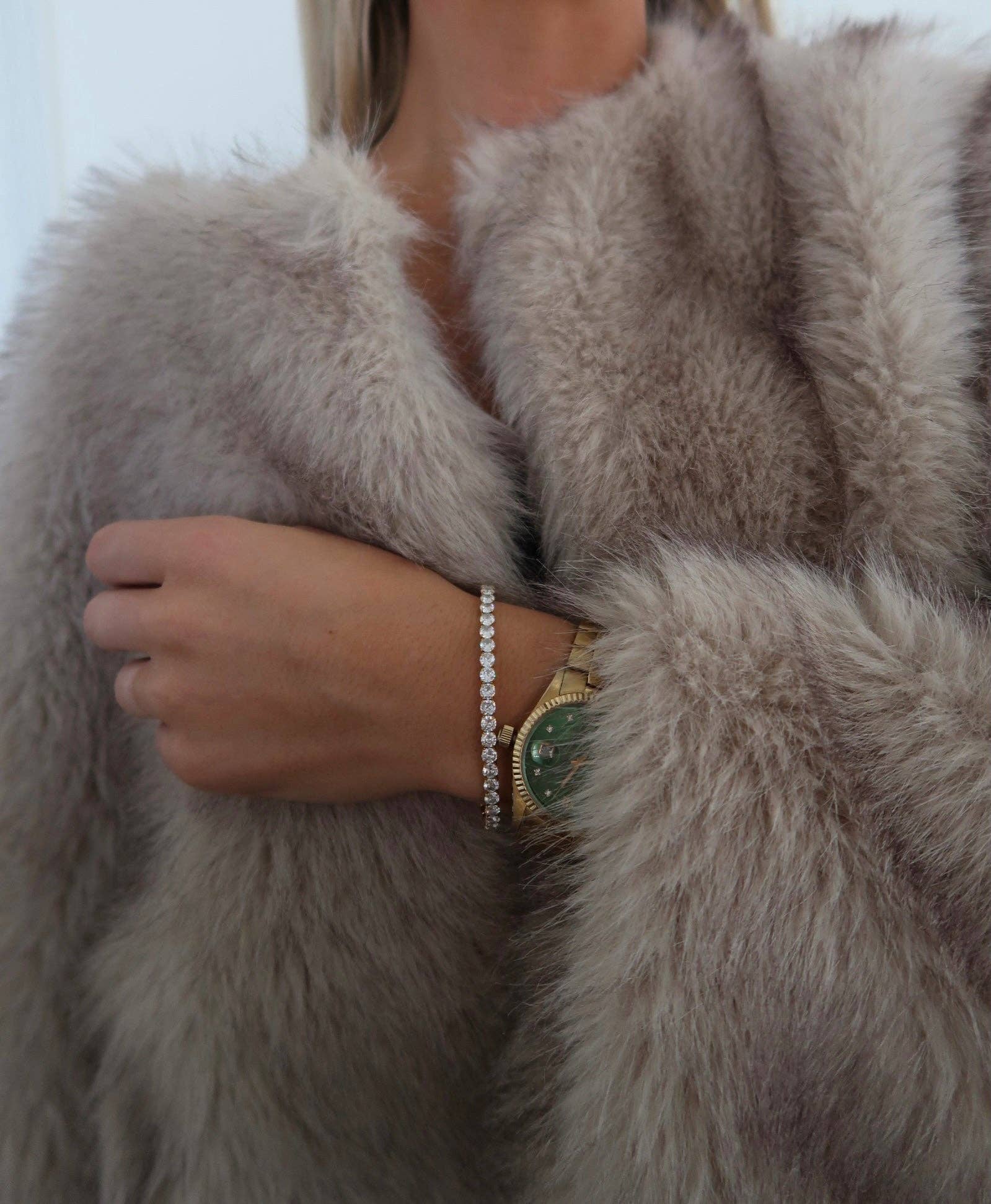 Chansutt Pearl Thick Stretchy Tennis Bracelet-CHANSUTTPEARLS-The Twisted Chandelier