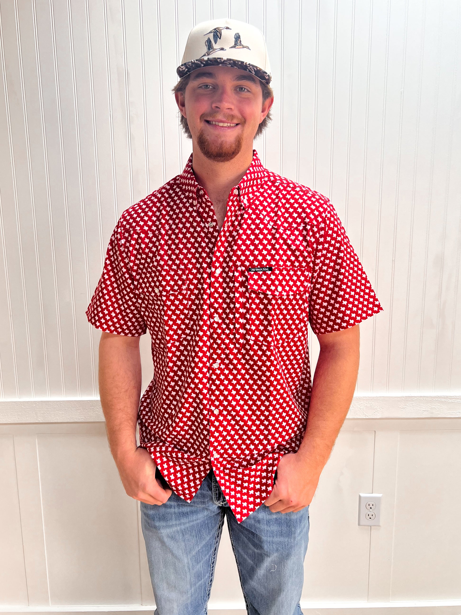 Men's Houston Pearl Snap Fishing Shirt-SALT WATER SOUL-FD 02/18/26,Men's-The Twisted Chandelier