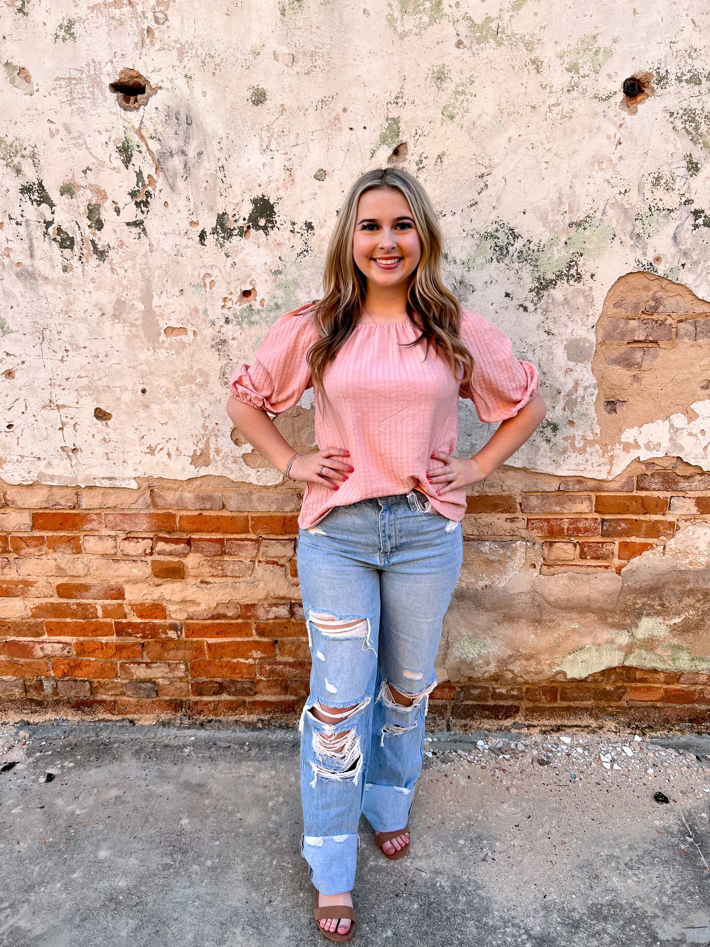 Alayah Pink Off The Shoulder Top-Top-Southern Grace Wholesale-BIN D4, Tops Collection-The Twisted Chandelier