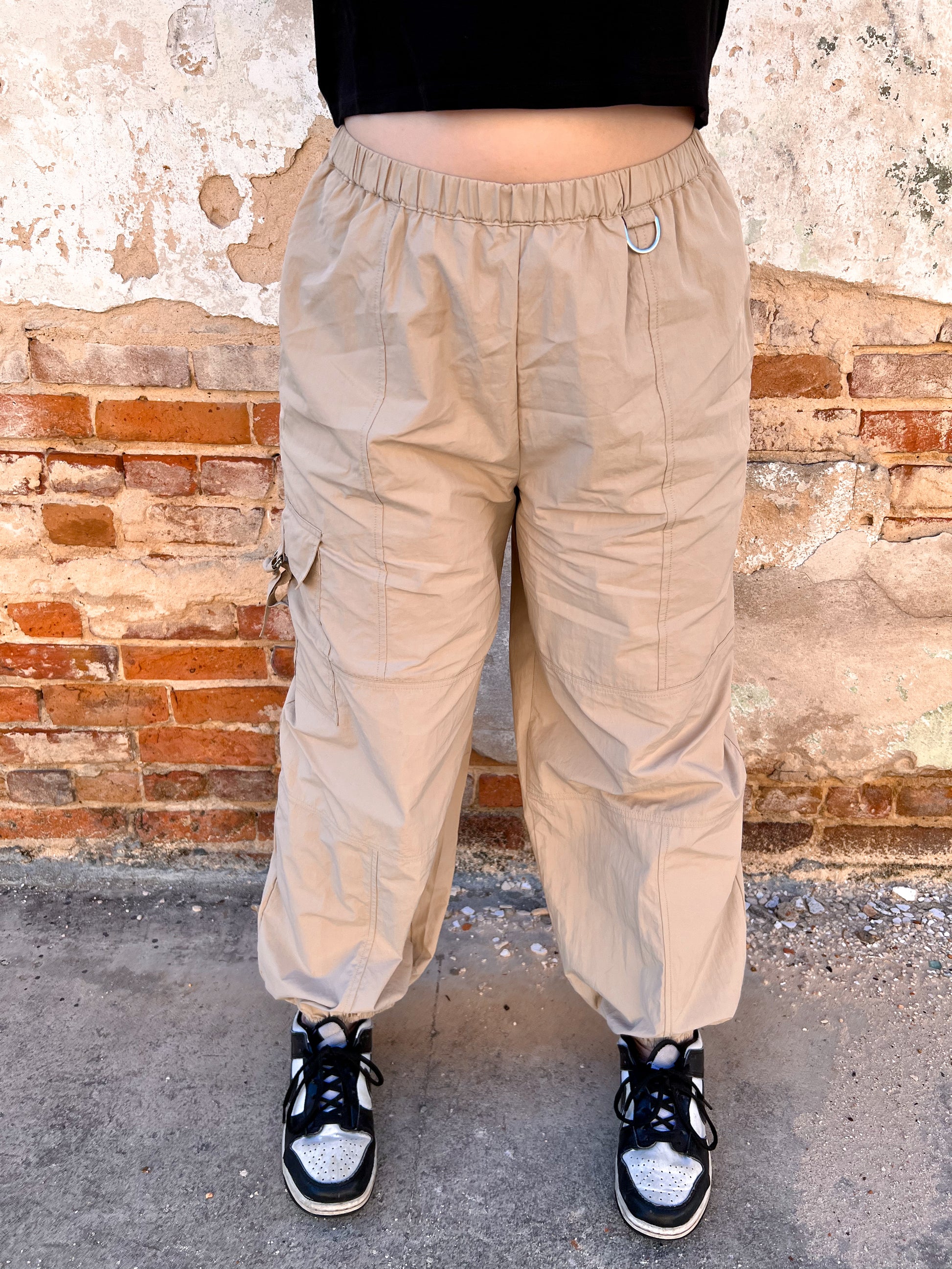 Lara Balloon Cargo Pants with Pockets-Cargo Pants-Kori America-06/19/24, 1st md, BIN A5, Created - 01/15/24, FD JAN 24-The Twisted Chandelier