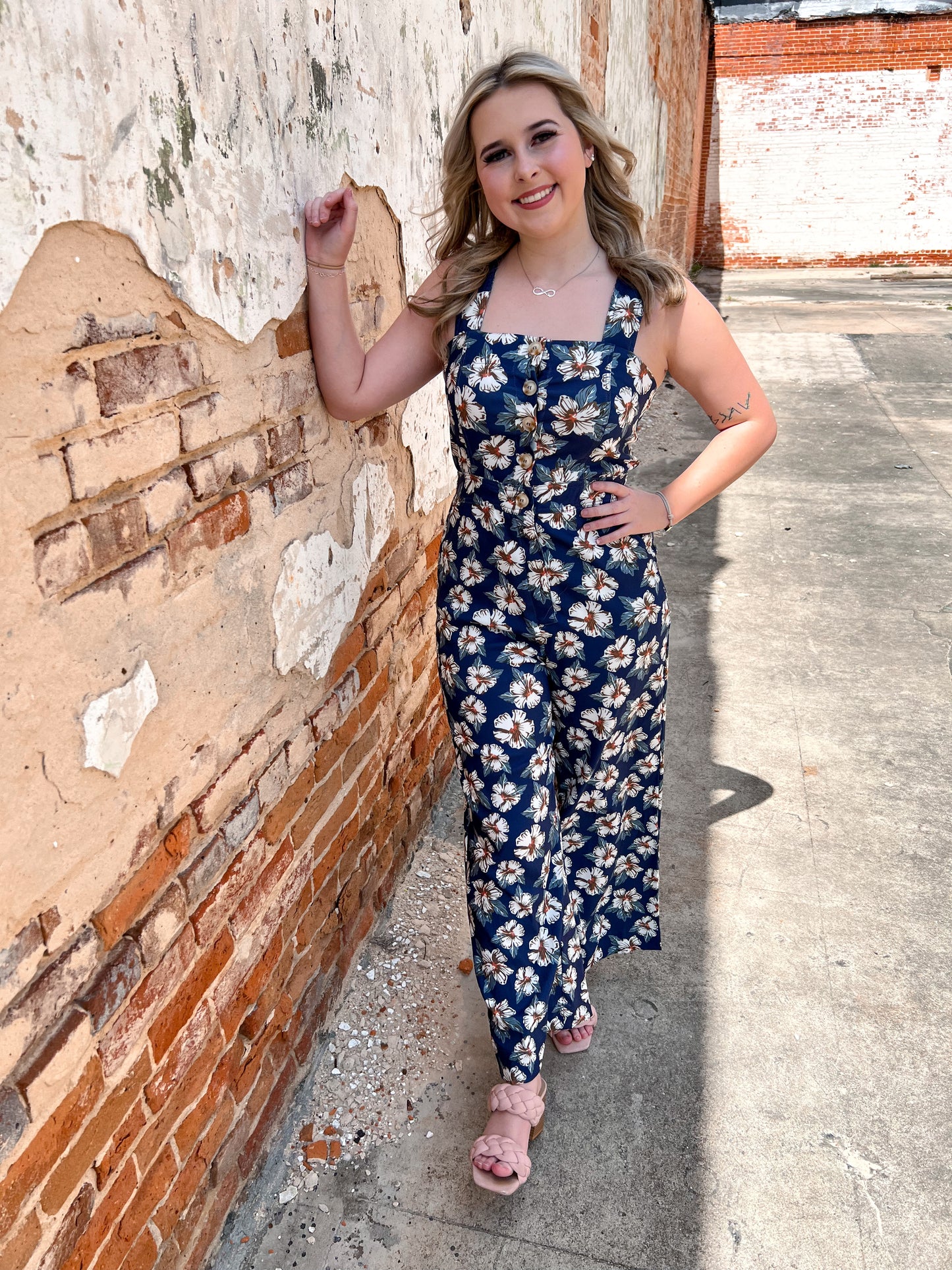 Arely Sleeveless Floral Patterned Jumpsuit-Jumpsuits & Rompers-ee:some-08/15/24, 1st md, Bin b2, bk9922, FD 03/12/24-The Twisted Chandelier