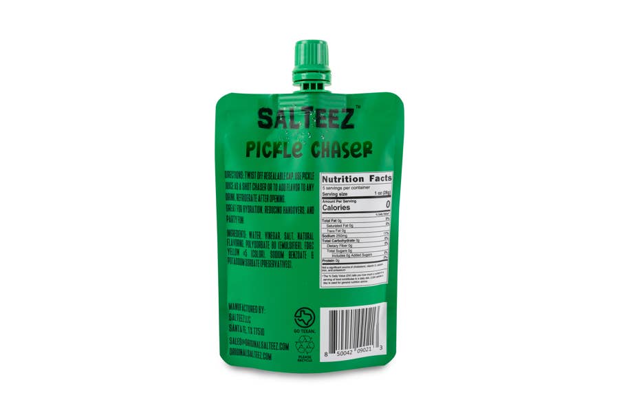 Salteez Pickle Chaser: 100% Dill Pickle Juice-Salteez--The Twisted Chandelier