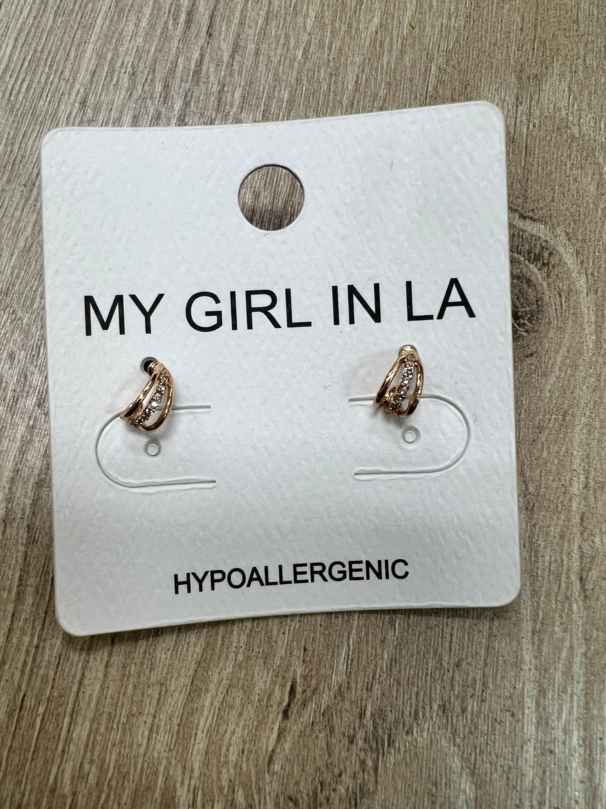 Small Teardrop Stud Earrings-MY GIRL IN LA-The Twisted Chandelier