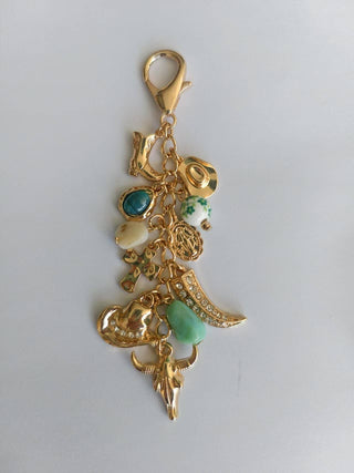 Western Porcelain Cross Boot Cowboy Hat Bag Charm-Bag Charm-JOSSLYN by wall to wall-80K010-The Twisted Chandelier