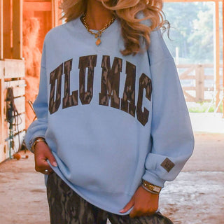 Lulu Mac Sweatshirt - Light Blue & Mossy Oak Bottomland-Sweatshirt-Girlie Girl Originals-NewArrival,Tops Collection-The Twisted Chandelier