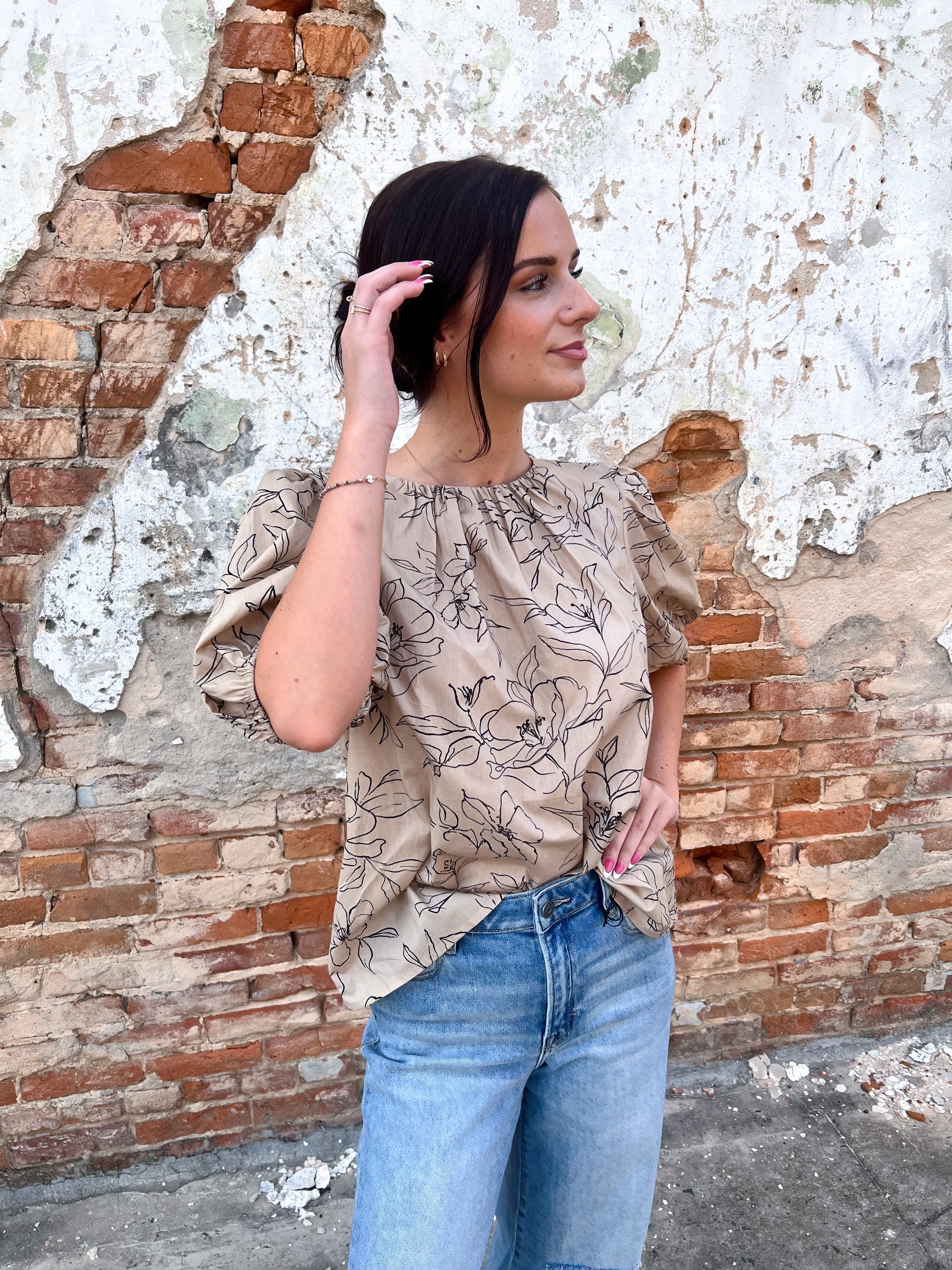 Della Printed Woven Top-FLYING TOMATO-Bin C5,FD 07/29/25,IT13787,Tops Collection-The Twisted Chandelier