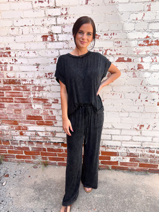 Piper Ribbed Mineral Washed Pants-Sewn and Seen-Bin C5,bottoms,FD 07/22/25-The Twisted Chandelier
