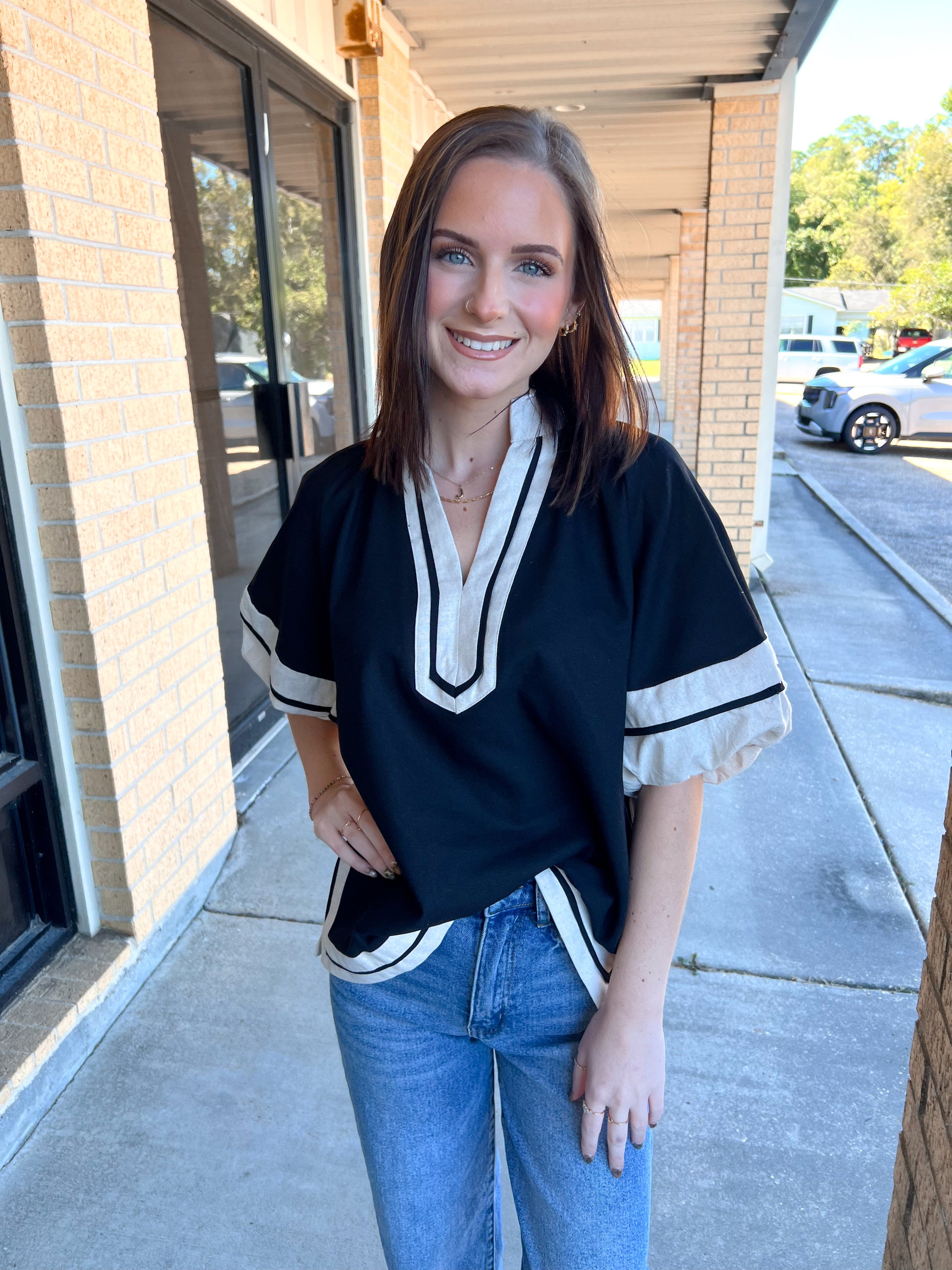 Blair Collared Pullover Top-The Twisted Chandelier-BIN A 3,FD 10/23/25,Tops Collection-The Twisted Chandelier