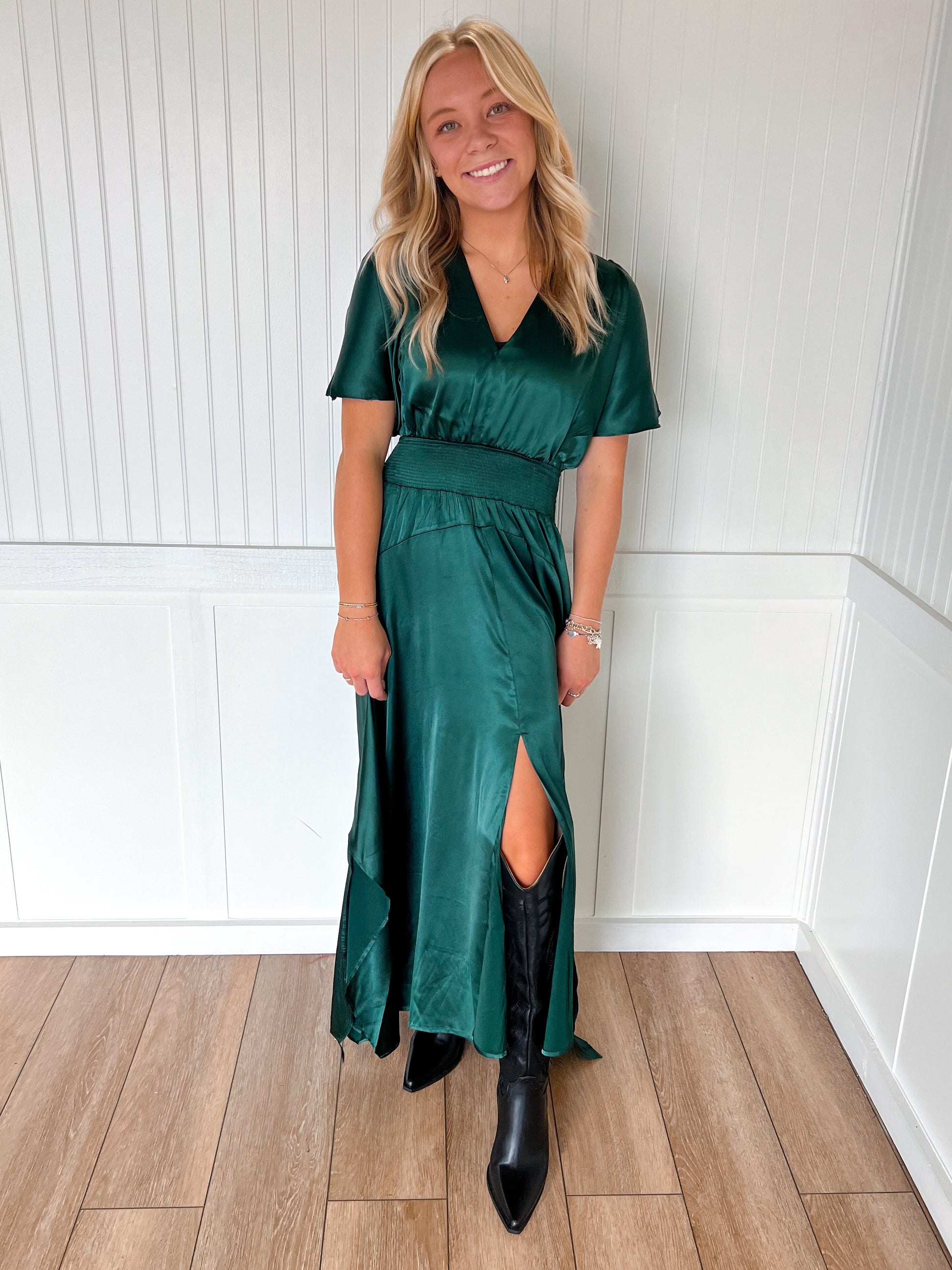 Whitney Chiffon Slit Detailed Maxi Dress-PINCH-DJR-The Twisted Chandelier