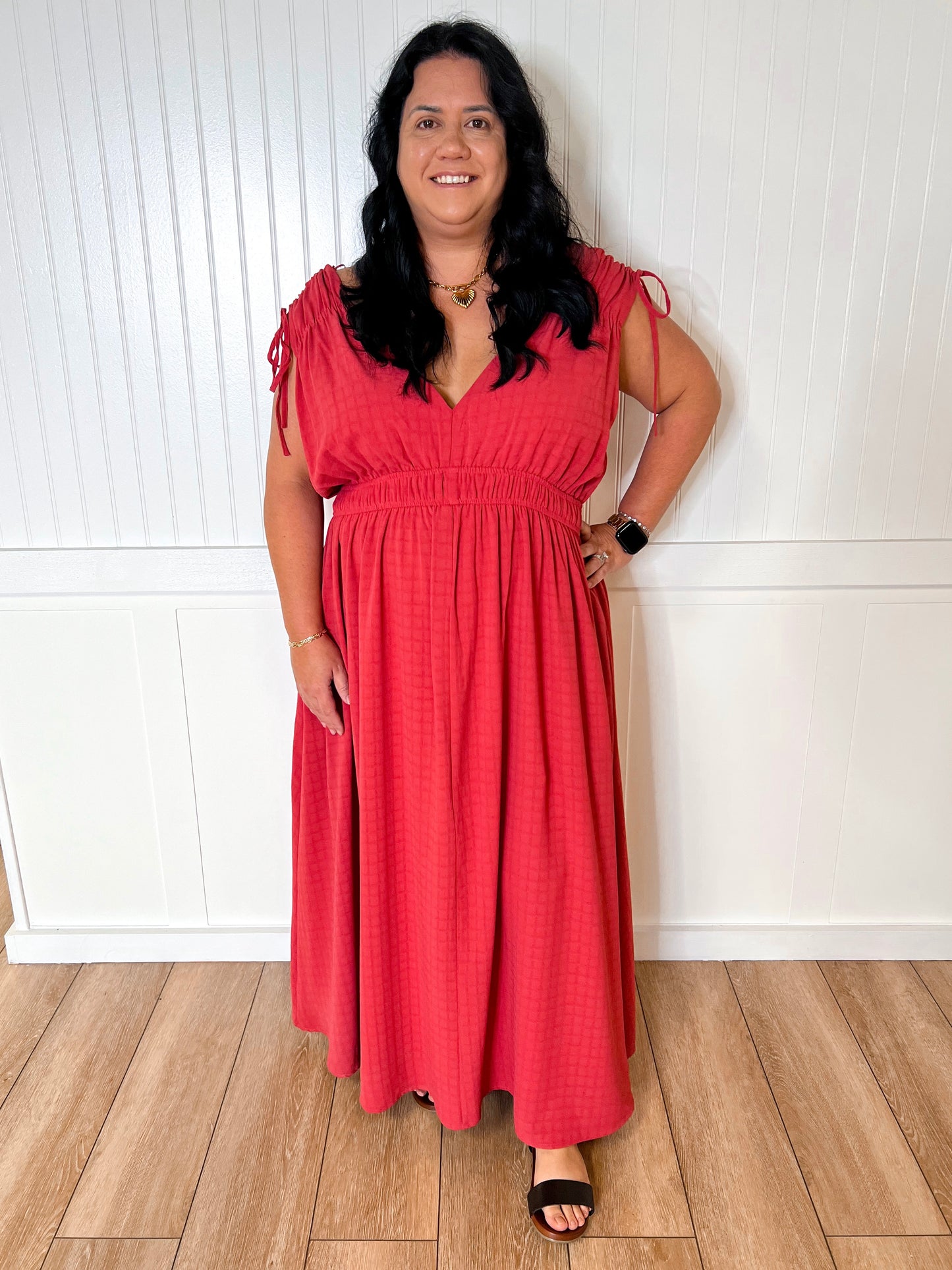 Valerie Textured Woven Goddess like Midi Flare Dress-Dress-Heyson-04/21/25,05/25/24,1st md,BIN A2,Max Retail,western & concert-The Twisted Chandelier