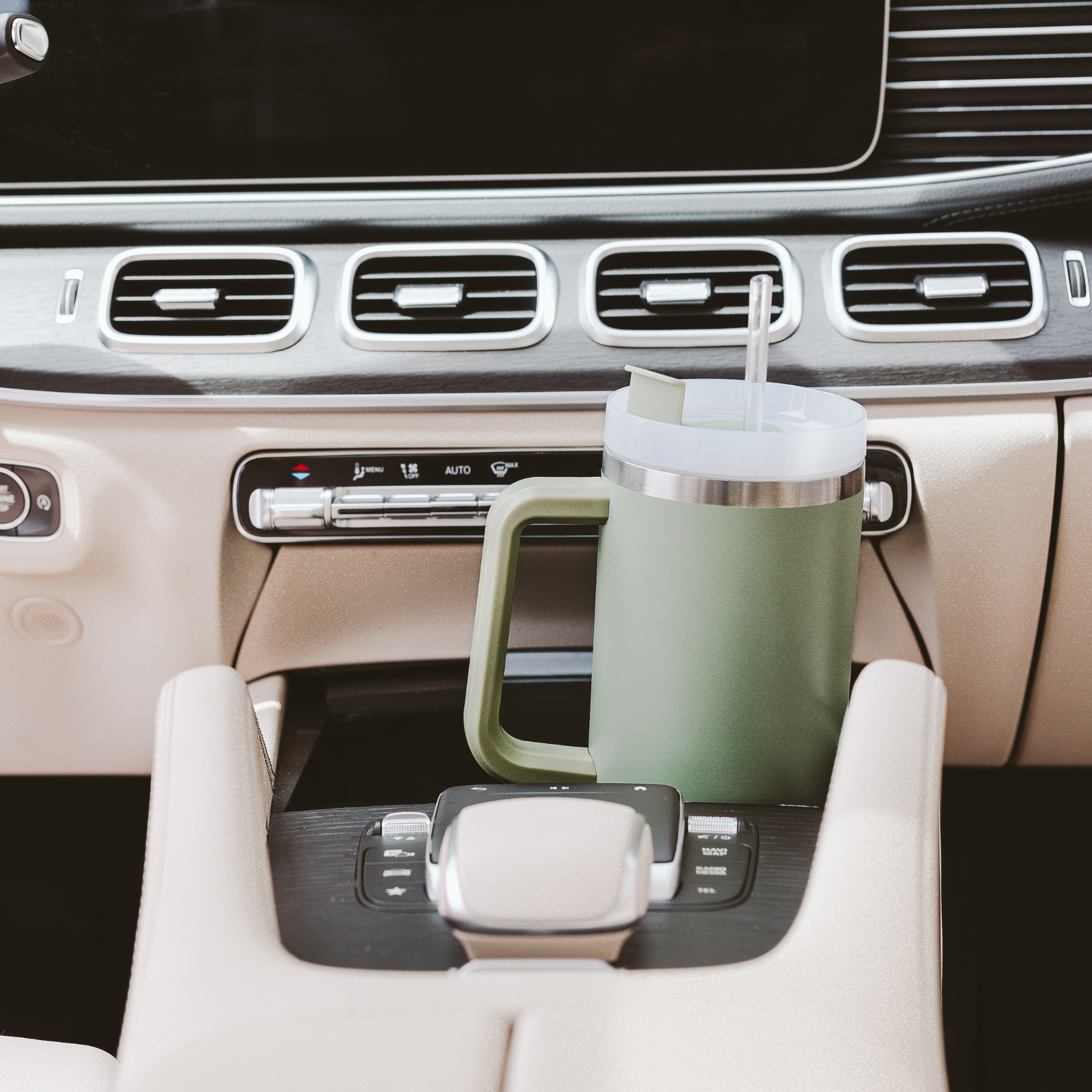Sage Green 40 oz Travel Tumbler - Home Decor & Gifts-Sweet Water Decor-The Twisted Chandelier