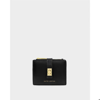 Orin Twist Lock Wallet - Black Crocodile