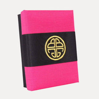 Pink Silk Gift Box with Gold Embroidery-BuDhaGirl-Medium-The Twisted Chandelier