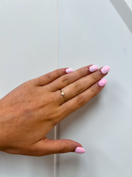 Liv - 14k Gold Filled Heart Ring-Oriental Trading Co.-The Twisted Chandelier